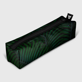 Пенал 3D с принтом Пальмовые листья в Кировске, 100% полиэстер | плотная ткань, застежка на молнии | пальмы | папоротник | тропики