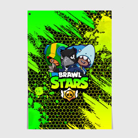 Постер с принтом Brawl Stars TRIO в Кировске, 100% бумага
 | бумага, плотность 150 мг. Матовая, но за счет высокого коэффициента гладкости имеет небольшой блеск и дает на свету блики, но в отличии от глянцевой бумаги не покрыта лаком | 8 bit | 8 бит | bibi | brawl | brawl stars | crow | leon | spike | sprout | stars | бравл | бравл старс | браво старс | игра | компьютерная | кров | леон | онлайн | старс