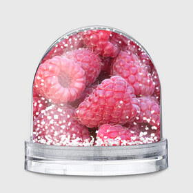 Снежный шар с принтом Очень много малины в Кировске, Пластик | Изображение внутри шара печатается на глянцевой фотобумаге с двух сторон | плоды | ягоды