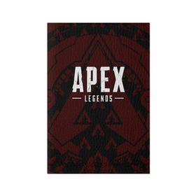 Обложка для паспорта матовая кожа с принтом APEX LEGENDS  в Кировске, натуральная матовая кожа | размер 19,3 х 13,7 см; прозрачные пластиковые крепления | apex | apex legends | battle | battle royal | bloodhound | titanfall | wraith | апекс | апекс легендс | батл рояль | битва | война | каустик | королевская битва