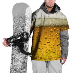 Накидка на куртку 3D с принтом ПИВО в Кировске, 100% полиэстер |  | beer | textures | бир | напитки | пенное | текстуры | фон