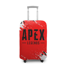 Чехол для чемодана 3D с принтом APEX LEGENDS  в Кировске, 86% полиэфир, 14% спандекс | двустороннее нанесение принта, прорези для ручек и колес | apex | apex legends | battle | battle royal | bloodhound | titanfall | wraith | апекс | апекс легендс | батл рояль | битва | война | каустик | королевская битва