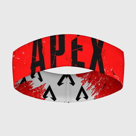 Повязка на голову 3D с принтом APEX LEGENDS в Кировске,  |  | apex | apex legends | battle | battle royal | bloodhound | titanfall | wraith | апекс | апекс легендс | батл рояль | битва | война | каустик | королевская битва