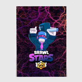 Постер с принтом Brawl Stars DJ Frank в Кировске, 100% бумага
 | бумага, плотность 150 мг. Матовая, но за счет высокого коэффициента гладкости имеет небольшой блеск и дает на свету блики, но в отличии от глянцевой бумаги не покрыта лаком | brawl | brawl brawl stars | brawl stars | dj frank | frank | franky | бравл | бравл старс | бравл фрэнк | диджей | диджей фрэнк | френк | фрэнк