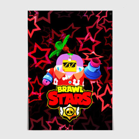 Постер с принтом TROPICAL SPROUT BRAWL STARS в Кировске, 100% бумага
 | бумага, плотность 150 мг. Матовая, но за счет высокого коэффициента гладкости имеет небольшой блеск и дает на свету блики, но в отличии от глянцевой бумаги не покрыта лаком | brawl | brawlers | crow | gale | leon | max | rogue | sally | spike | sprout | stars | tropic | wolf | бравл | булл | волк | ворон | леон | макс | мортис | салли | спраут | старз | старс