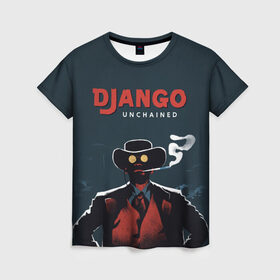 Женская футболка 3D с принтом Django в Кировске, 100% полиэфир ( синтетическое хлопкоподобное полотно) | прямой крой, круглый вырез горловины, длина до линии бедер | django | tarantino | джанго | джанго освобожденный | тарантино