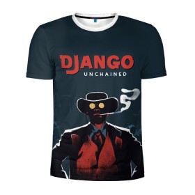Мужская футболка 3D спортивная с принтом Django в Кировске, 100% полиэстер с улучшенными характеристиками | приталенный силуэт, круглая горловина, широкие плечи, сужается к линии бедра | django | tarantino | джанго | джанго освобожденный | тарантино