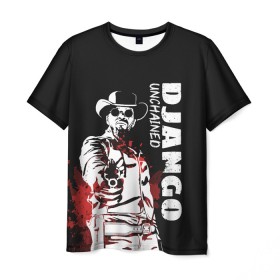 Мужская футболка 3D с принтом Django в Кировске, 100% полиэфир | прямой крой, круглый вырез горловины, длина до линии бедер | django | tarantino | джанго | джанго освобожденный | тарантино
