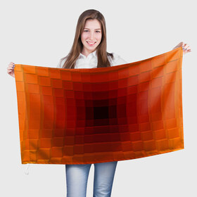 Флаг 3D с принтом оптическая иллюзия в Кировске, 100% полиэстер | плотность ткани — 95 г/м2, размер — 67 х 109 см. Принт наносится с одной стороны | big picture | иллюзия | квадрат | оптическая | текстуры | тренды