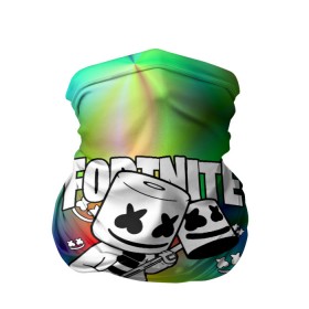 Бандана-труба 3D с принтом FORTNITE x MARSHMELLO в Кировске, 100% полиэстер, ткань с особыми свойствами — Activecool | плотность 150‒180 г/м2; хорошо тянется, но сохраняет форму | Тематика изображения на принте: deadmau5 | fortnite | fortnite 2 | fortnite x маршмелло | ikonik | marshmello | ninja | ninja streamer | raven | travis scott | ворон | иконик | ниндзя | пили | рейвен | трэвис скотт | фортнайт