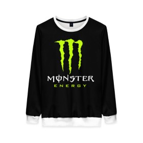 Женский свитшот 3D с принтом MONSTER ENERGY в Кировске, 100% полиэстер с мягким внутренним слоем | круглый вырез горловины, мягкая резинка на манжетах и поясе, свободная посадка по фигуре | black monster | bmx | claw | cybersport | energy | monster | monster energy | moto | motocross | race | sport | киберспорт | когти | монстер энерджи | монстр | мото | мотокросс | ралли | скейтбординг | спорт | т | энергия