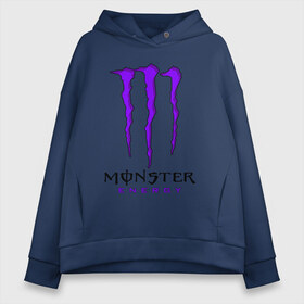 Женское худи Oversize хлопок с принтом MONSTER ENERGY в Кировске, френч-терри — 70% хлопок, 30% полиэстер. Мягкий теплый начес внутри —100% хлопок | боковые карманы, эластичные манжеты и нижняя кромка, капюшон на магнитной кнопке | black monster | bmx | claw | cybersport | energy | monster | monster energy | moto | motocross | race | sport | киберспорт | когти | монстер энерджи | монстр | мото | мотокросс | ралли | скейтбординг | спорт | т | энергия