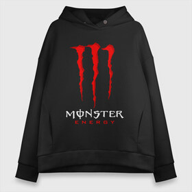 Женское худи Oversize хлопок с принтом MONSTER ENERGY в Кировске, френч-терри — 70% хлопок, 30% полиэстер. Мягкий теплый начес внутри —100% хлопок | боковые карманы, эластичные манжеты и нижняя кромка, капюшон на магнитной кнопке | black monster | bmx | claw | cybersport | energy | monster | monster energy | moto | motocross | race | sport | киберспорт | когти | монстер энерджи | монстр | мото | мотокросс | ралли | скейтбординг | спорт | т | энергия