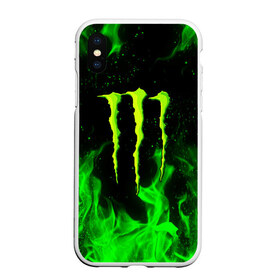 Чехол для iPhone XS Max матовый с принтом MONSTER ENERGY в Кировске, Силикон | Область печати: задняя сторона чехла, без боковых панелей | black monster | bmx | claw | cybersport | energy | monster | monster energy | moto | motocross | race | sport | киберспорт | когти | монстер энерджи | монстр | мото | мотокросс | ралли | скейтбординг | спорт | т | энергия