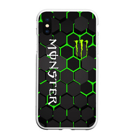 Чехол для iPhone XS Max матовый с принтом MONSTER ENERGY в Кировске, Силикон | Область печати: задняя сторона чехла, без боковых панелей | black monster | bmx | claw | cybersport | energy | monster | monster energy | moto | motocross | race | sport | киберспорт | когти | монстер энерджи | монстр | мото | мотокросс | ралли | скейтбординг | спорт | т | энергия