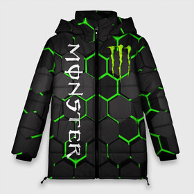 Женская зимняя куртка 3D с принтом MONSTER ENERGY в Кировске, верх — 100% полиэстер; подкладка — 100% полиэстер; утеплитель — 100% полиэстер | длина ниже бедра, силуэт Оверсайз. Есть воротник-стойка, отстегивающийся капюшон и ветрозащитная планка. 

Боковые карманы с листочкой на кнопках и внутренний карман на молнии | black monster | bmx | claw | cybersport | energy | monster | monster energy | moto | motocross | race | sport | киберспорт | когти | монстер энерджи | монстр | мото | мотокросс | ралли | скейтбординг | спорт | т | энергия