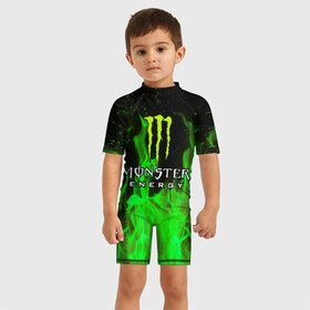 Детский купальный костюм 3D с принтом MONSTER ENERGY в Кировске, Полиэстер 85%, Спандекс 15% | застежка на молнии на спине | black monster | bmx | claw | cybersport | energy | monster | monster energy | moto | motocross | race | sport | киберспорт | когти | монстер энерджи | монстр | мото | мотокросс | ралли | скейтбординг | спорт | т | энергия