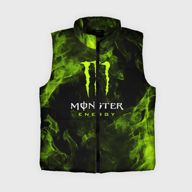 Женский жилет утепленный 3D с принтом MONSTER ENERGY в Кировске,  |  | black monster | bmx | claw | cybersport | energy | monster | monster energy | moto | motocross | race | sport | киберспорт | когти | монстер энерджи | монстр | мото | мотокросс | ралли | скейтбординг | спорт | т | энергия