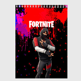 Скетчбук с принтом FORTNITE IKONIK в Кировске, 100% бумага
 | 48 листов, плотность листов — 100 г/м2, плотность картонной обложки — 250 г/м2. Листы скреплены сверху удобной пружинной спиралью | archetype | fortnite | fortnite 2 | fortnite x | ikonik | marshmello | raven | архетип | ворон | иконик | маршмелло | фортнайт | фортнайт 2 | фортнайт глава 2