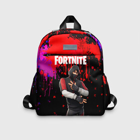 Детский рюкзак 3D с принтом FORTNITE IKONIK. в Кировске, 100% полиэстер | лямки с регулируемой длиной, сверху петелька, чтобы рюкзак можно было повесить на вешалку. Основное отделение закрывается на молнию, как и внешний карман. Внутри дополнительный карман. По бокам два дополнительных кармашка | archetype | fortnite | fortnite 2 | fortnite x | ikonik | marshmello | raven | архетип | ворон | иконик | маршмелло | фортнайт | фортнайт 2 | фортнайт глава 2