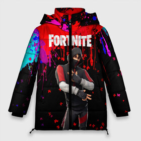 Женская зимняя куртка 3D с принтом FORTNITE IKONIK в Кировске, верх — 100% полиэстер; подкладка — 100% полиэстер; утеплитель — 100% полиэстер | длина ниже бедра, силуэт Оверсайз. Есть воротник-стойка, отстегивающийся капюшон и ветрозащитная планка. 

Боковые карманы с листочкой на кнопках и внутренний карман на молнии | archetype | fortnite | fortnite 2 | fortnite x | ikonik | marshmello | raven | архетип | ворон | иконик | маршмелло | фортнайт | фортнайт 2 | фортнайт глава 2