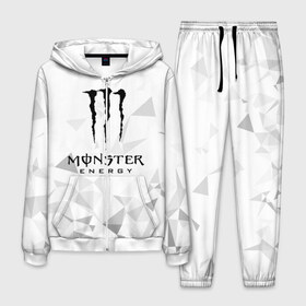 Мужской костюм 3D с принтом MONSTER ENERGY в Кировске, 100% полиэстер | Манжеты и пояс оформлены тканевой резинкой, двухслойный капюшон со шнурком для регулировки, карманы спереди | black monster | bmx | claw | cybersport | energy | monster | monster energy | moto | motocross | race | sport | киберспорт | когти | монстер энерджи | монстр | мото | мотокросс | ралли | скейтбординг | спорт | т | энергия