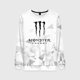 Женский свитшот 3D с принтом MONSTER ENERGY  в Кировске, 100% полиэстер с мягким внутренним слоем | круглый вырез горловины, мягкая резинка на манжетах и поясе, свободная посадка по фигуре | black monster | bmx | claw | cybersport | energy | monster | monster energy | moto | motocross | race | sport | киберспорт | когти | монстер энерджи | монстр | мото | мотокросс | ралли | скейтбординг | спорт | т | энергия