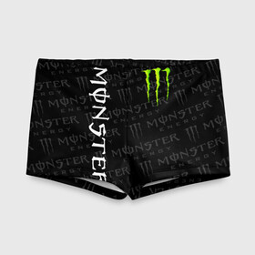 Детские купальные плавки 3D с принтом MONSTER ENERGY  в Кировске, Полиэстер 85%, Спандекс 15% | Слитный крой, подклад по переду изделия, узкие бретели | black monster | bmx | claw | cybersport | energy | monster | monster energy | moto | motocross | race | sport | киберспорт | когти | монстер энерджи | монстр | мото | мотокросс | ралли | скейтбординг | спорт | т | энергия