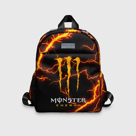 Детский рюкзак 3D с принтом MONSTER ENERGY в Кировске, 100% полиэстер | лямки с регулируемой длиной, сверху петелька, чтобы рюкзак можно было повесить на вешалку. Основное отделение закрывается на молнию, как и внешний карман. Внутри дополнительный карман. По бокам два дополнительных кармашка | Тематика изображения на принте: black monster | bmx | claw | cybersport | energy | monster | monster energy | moto | motocross | race | sport | киберспорт | когти | монстер энерджи | монстр | мото | мотокросс | ралли | скейтбординг | спорт | т | энергия