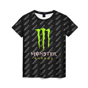 Женская футболка 3D с принтом MONSTER ENERGY (Z) в Кировске, 100% полиэфир ( синтетическое хлопкоподобное полотно) | прямой крой, круглый вырез горловины, длина до линии бедер | black monster | bmx | claw | cybersport | energy | monster | monster energy | moto | motocross | race | sport | киберспорт | когти | монстер энерджи | монстр | мото | мотокросс | ралли | скейтбординг | спорт | т | энергия