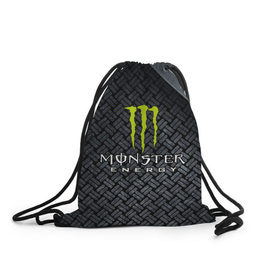 Рюкзак-мешок 3D с принтом MONSTER ENERGY (Z) в Кировске, 100% полиэстер | плотность ткани — 200 г/м2, размер — 35 х 45 см; лямки — толстые шнурки, застежка на шнуровке, без карманов и подкладки | Тематика изображения на принте: black monster | bmx | claw | cybersport | energy | monster | monster energy | moto | motocross | race | sport | киберспорт | когти | монстер энерджи | монстр | мото | мотокросс | ралли | скейтбординг | спорт | т | энергия