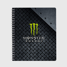 Тетрадь с принтом MONSTER ENERGY (Z) в Кировске, 100% бумага | 48 листов, плотность листов — 60 г/м2, плотность картонной обложки — 250 г/м2. Листы скреплены сбоку удобной пружинной спиралью. Уголки страниц и обложки скругленные. Цвет линий — светло-серый
 | black monster | bmx | claw | cybersport | energy | monster | monster energy | moto | motocross | race | sport | киберспорт | когти | монстер энерджи | монстр | мото | мотокросс | ралли | скейтбординг | спорт | т | энергия