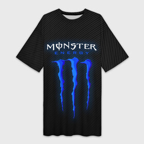 Платье-футболка 3D с принтом MONSTER ENERGY (Z) в Кировске,  |  | black monster | bmx | claw | cybersport | energy | monster | monster energy | moto | motocross | race | sport | киберспорт | когти | монстер энерджи | монстр | мото | мотокросс | ралли | скейтбординг | спорт | т | энергия