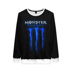 Женский свитшот 3D с принтом MONSTER ENERGY (Z) в Кировске, 100% полиэстер с мягким внутренним слоем | круглый вырез горловины, мягкая резинка на манжетах и поясе, свободная посадка по фигуре | black monster | bmx | claw | cybersport | energy | monster | monster energy | moto | motocross | race | sport | киберспорт | когти | монстер энерджи | монстр | мото | мотокросс | ралли | скейтбординг | спорт | т | энергия