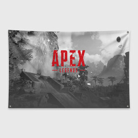 Флаг-баннер с принтом APEX LEGENDS в Кировске, 100% полиэстер | размер 67 х 109 см, плотность ткани — 95 г/м2; по краям флага есть четыре люверса для крепления | 2020 | 5 сезон | apex legends 5 | art | ea | loba | ps4 | season | апекс | апекс 5 | апекс легенд | лоба | персонаж