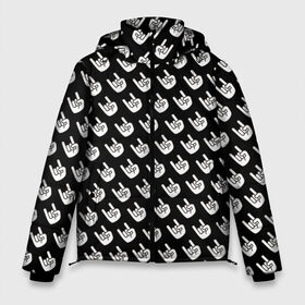 Мужская зимняя куртка 3D с принтом Паттерн Рок коза в Кировске, верх — 100% полиэстер; подкладка — 100% полиэстер; утеплитель — 100% полиэстер | длина ниже бедра, свободный силуэт Оверсайз. Есть воротник-стойка, отстегивающийся капюшон и ветрозащитная планка. 

Боковые карманы с листочкой на кнопках и внутренний карман на молнии. | Тематика изображения на принте: rock | коза | обои | рок | черная