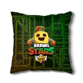 Подушка 3D с принтом Brawl Stars Robot Spike в Кировске, наволочка – 100% полиэстер, наполнитель – холлофайбер (легкий наполнитель, не вызывает аллергию). | состоит из подушки и наволочки. Наволочка на молнии, легко снимается для стирки | brawl | brawl stars | brawl stars spike robot | spike | spike robot | бравл | бравл кактус | бравл спайк | бравл старс | кактус | робоспайк | спайк | спайк бравл старс