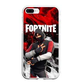 Чехол для iPhone 7Plus/8 Plus матовый с принтом FORTNITE IKONIK в Кировске, Силикон | Область печати: задняя сторона чехла, без боковых панелей | deadmau5 | fortnite | fortnite 2 | fortnite x маршмелло | ikonik | marshmello | ninja | ninja streamer | raven | travis scott | ворон | иконик | ниндзя | пили | рейвен | трэвис скотт | фортнайт