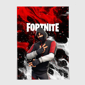 Постер с принтом FORTNITE IKONIK в Кировске, 100% бумага
 | бумага, плотность 150 мг. Матовая, но за счет высокого коэффициента гладкости имеет небольшой блеск и дает на свету блики, но в отличии от глянцевой бумаги не покрыта лаком | deadmau5 | fortnite | fortnite 2 | fortnite x маршмелло | ikonik | marshmello | ninja | ninja streamer | raven | travis scott | ворон | иконик | ниндзя | пили | рейвен | трэвис скотт | фортнайт