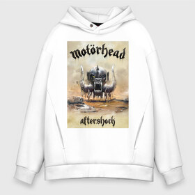 Мужское худи Oversize хлопок с принтом Motorhead в Кировске, френч-терри — 70% хлопок, 30% полиэстер. Мягкий теплый начес внутри —100% хлопок | боковые карманы, эластичные манжеты и нижняя кромка, капюшон на магнитной кнопке | motorhead | арт | лемми | музыка | рок