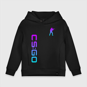 Детское худи Oversize хлопок с принтом CS GO NEON | КС ГО НЕОН в Кировске, френч-терри — 70% хлопок, 30% полиэстер. Мягкий теплый начес внутри —100% хлопок | боковые карманы, эластичные манжеты и нижняя кромка, капюшон на магнитной кнопке | Тематика изображения на принте: astralis | awp | counter strike | cs go | cs go global offensive | cs:go | faze clan | hyper beast | team liquid | астралис | кс го | тим ликвид | фейз клан | хайпер бист