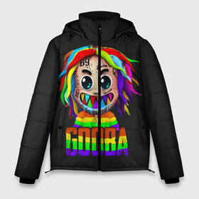 Мужская зимняя куртка 3D с принтом 6IX9INE в Кировске, верх — 100% полиэстер; подкладка — 100% полиэстер; утеплитель — 100% полиэстер | длина ниже бедра, свободный силуэт Оверсайз. Есть воротник-стойка, отстегивающийся капюшон и ветрозащитная планка. 

Боковые карманы с листочкой на кнопках и внутренний карман на молнии. | 6 | 6ix9ine | 9 | america | gang | gangsta | gooba | keke | koko | music | rap | shark | tekashi | usa | акула | америка | музыка | реп | рэп | текаши