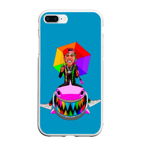 Чехол для iPhone 7Plus/8 Plus матовый с принтом 6IX9INE в Кировске, Силикон | Область печати: задняя сторона чехла, без боковых панелей | 6 | 6ix9ine | 9 | america | gang | gangsta | gooba | keke | koko | music | rap | shark | tekashi | usa | акула | америка | музыка | реп | рэп | текаши