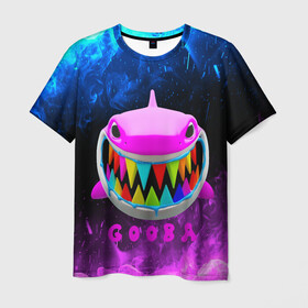 Мужская футболка 3D с принтом 6IX9INE- GOOBA в Кировске, 100% полиэфир | прямой крой, круглый вырез горловины, длина до линии бедер | 6ix9ine | 6ix9ine  gooba | gooba | акула | сикснайн | сиксти найн | сиксти найн репер | такаши | текаши | текаши сикснайн