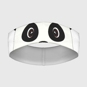 Повязка на голову 3D с принтом Panda в Кировске,  |  | bear | colorful | green | nature | panda | детские | животные | звери | милые | мультфильмы | панды | радуга