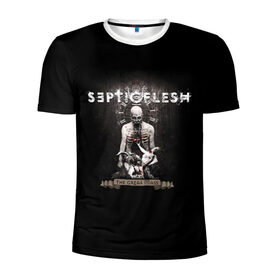 Мужская футболка 3D спортивная с принтом Septicflesh в Кировске, 100% полиэстер с улучшенными характеристиками | приталенный силуэт, круглая горловина, широкие плечи, сужается к линии бедра | septicflesh | арт | дэт дум метал | дэт метал | музыка | рок | симфоник метал