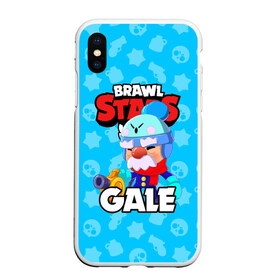 Чехол для iPhone XS Max матовый с принтом BRAWL STARS GALE в Кировске, Силикон | Область печати: задняя сторона чехла, без боковых панелей | bibi | brawl stars | coach mike | crow | gale | leon | leon shark | max | mecha crow | mortis | mr.p | phoenix | sally leon | sandy | spike | sprout | tara | unicorn | virus 8 bit | werewolf | ворон | оборотень