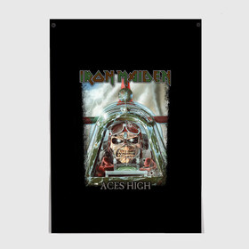 Постер с принтом Iron Maiden в Кировске, 100% бумага
 | бумага, плотность 150 мг. Матовая, но за счет высокого коэффициента гладкости имеет небольшой блеск и дает на свету блики, но в отличии от глянцевой бумаги не покрыта лаком | арт | метал | музыка | рок | черепiron maiden