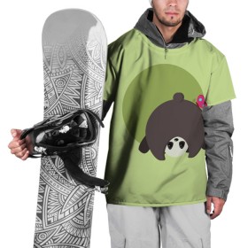 Накидка на куртку 3D с принтом Прикольная панда с бабочкой в Кировске, 100% полиэстер |  | Тематика изображения на принте: бабочка | вектор | графика | детский | зеленый | игра | минимализм | панда | примитив | простой | рисунок | смешной | хвост