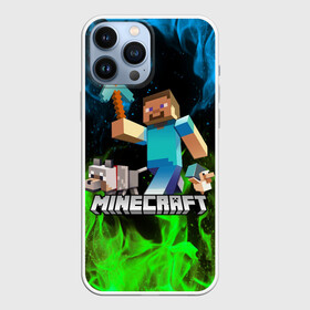 Чехол для iPhone 13 Pro Max с принтом MINECRAFT   МАЙНКРАФТ в Кировске,  |  | Тематика изображения на принте: block | bright | creeper | cube | fire | flame | heat | light | minecraft | pixel | tnt | wildfire | блок | геометрия | искры | крафт | крипер | кубики | майнкрафт | огненный | огонь | пиксели | пламя | пожар | тнт